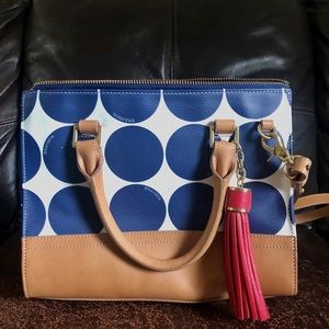 Brahmin Anywhere Americana Polka Dot Travel Bag